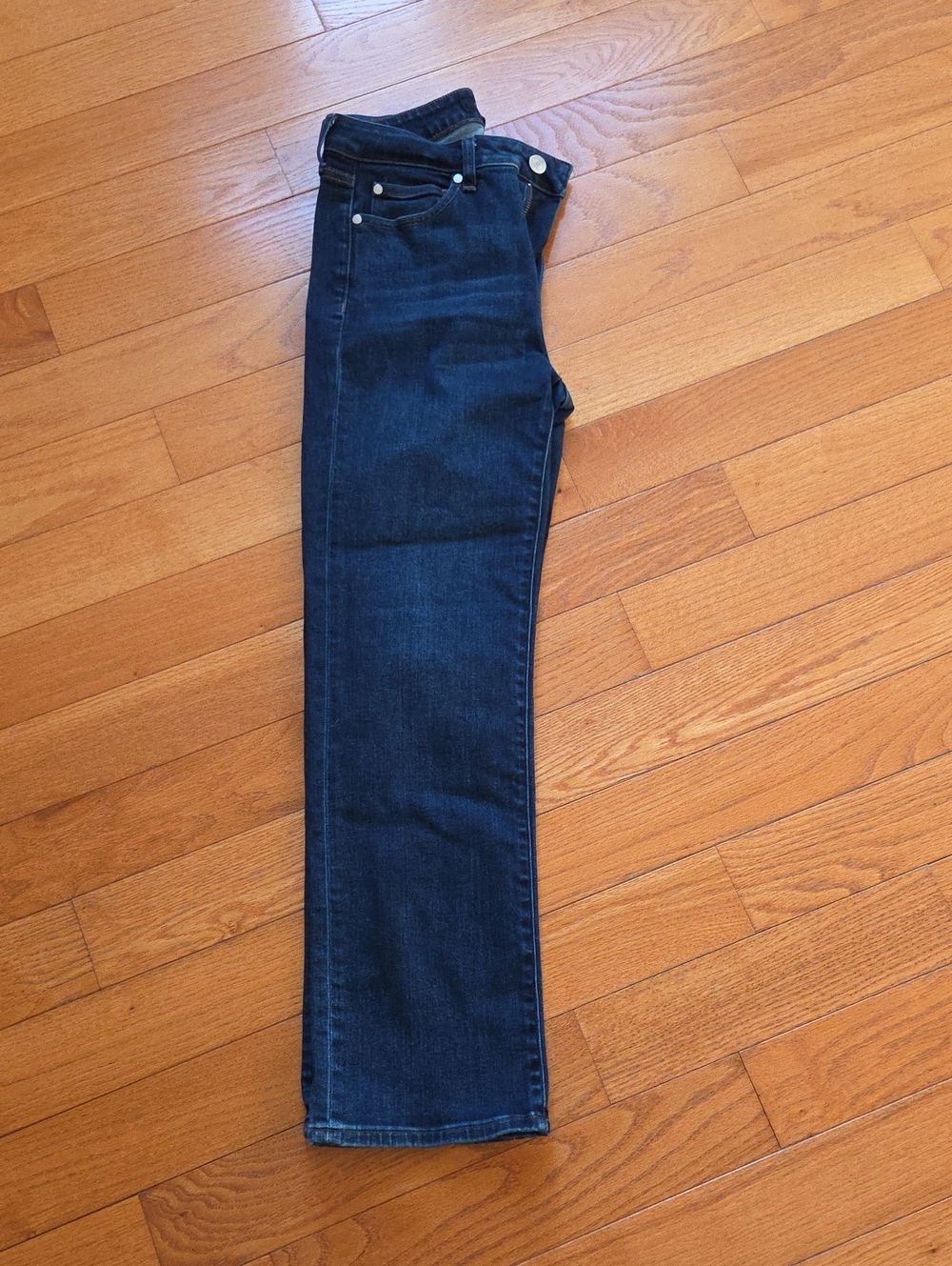 Quince Dark Blue Straight-Leg Women's Jeans